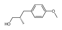 (S)-3-(4-methoxyphenyl)-2-methylpropan-1-oll结构式