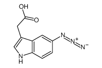 2-(5-azido-1H-indol-3-yl)acetic acid结构式