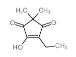 2-ethyl-3-hydroxy-5,5-dimethyl-cyclopent-2-ene-1,4-dione Structure