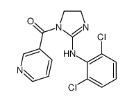 [2-(2,6-dichloroanilino)-4,5-dihydroimidazol-1-yl]-pyridin-3-ylmethanone结构式