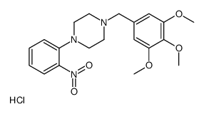 1-(2-nitrophenyl)-4-[(3,4,5-trimethoxyphenyl)methyl]piperazine,hydrochloride Structure