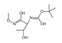 [S-(R*,R*)]-[2-Hydroxy-1-[(Methoxyamino)carbonyl]propyl]-carbamic Acid 1,1-Dimethylethyl Ester structure