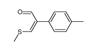 3-(methylthio)-2-(p-tolyl)acrylaldehyde Structure