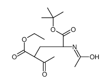 5-O-tert-butyl 1-O-ethyl (4S)-4-acetamido-2-acetylpentanedioate结构式