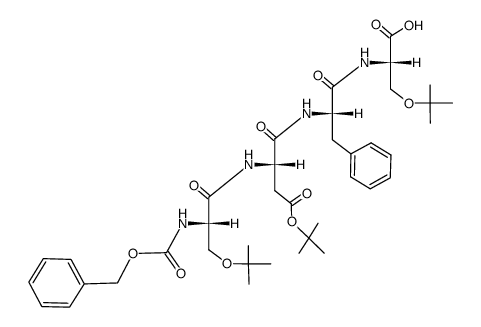 Z-Ser(Bu-t)-Asp(OBu-t)-Phe-Ser(Bu-t)-OH结构式