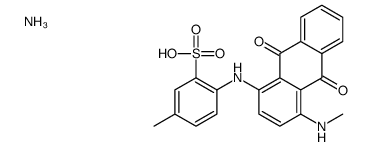 ammonium 4-[[9,10-dihydro-4-(methylamino)-9,10-dioxoanthryl]amino]toluene-3-sulphonate结构式