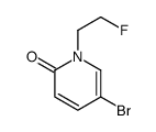 5-bromo-1-(2-fluoroethyl)pyridin-2-one结构式