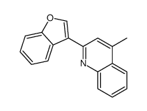 2-(1-benzofuran-3-yl)-4-methylquinoline Structure