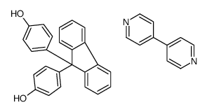 4-[9-(4-hydroxyphenyl)fluoren-9-yl]phenol,4-pyridin-4-ylpyridine Structure