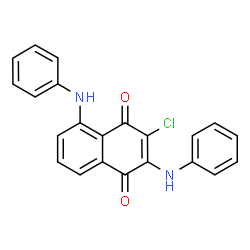 1,4-Naphthoquinone,2,5-dianilino-3-chloro- (2CI) structure