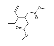 dimethyl 3-(1-ethyl-2-methyl-2-propenyl)pentanedioate结构式