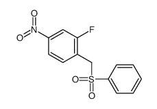 1-(benzenesulfonylmethyl)-2-fluoro-4-nitrobenzene Structure