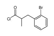 3-(2-bromophenyl)-2-methylpropanoyl chloride结构式