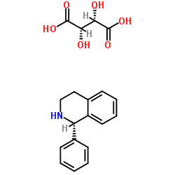 (S)-1,2,3,4-tetrahydro-1-phenylisoquinoline D-(-)-tartrate structure