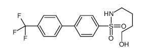 N-(4-hydroxybutyl)-4-[4-(trifluoromethyl)phenyl]benzenesulfonamide Structure