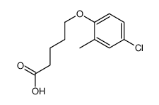 5-(4-chloro-2-methylphenoxy)pentanoic acid结构式