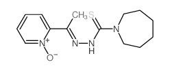 1H-Azepine-1-carbothioic acid, hexahydro-, {[1-(2-} pyridinyl)ethylidene]hydrazide, N-oxide结构式