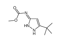 methyl N-(5-tert-butyl-1H-pyrazol-3-yl)carbamate Structure