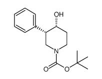 Cis-Tert-Butyl 4-Hydroxy-3-Phenylpiperidine-1-Carboxylate结构式