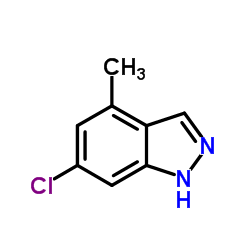 6-Chloro-4-methyl-1H-indazole结构式