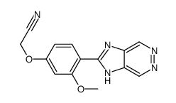 2-[4-(1H-imidazo[4,5-d]pyridazin-2-yl)-3-methoxyphenoxy]acetonitrile Structure