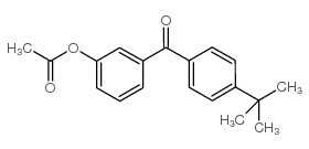 3-ACETOXY-4'-T-BUTYLBENZOPHENONE结构式