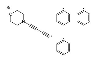 4-morpholin-4-ylbuta-1,3-diynyl(triphenyl)stannane Structure