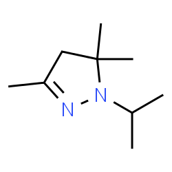 2-Pyrazoline,1-isopropyl-3,5,5-trimethyl- (7CI) Structure