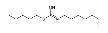 S-pentyl N-heptylcarbamothioate Structure