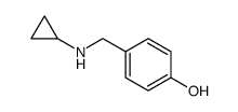 Phenol, 4-[(cyclopropylamino)methyl] Structure