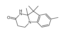 8,10,10,10a-tetramethyl-1,2,3,4,10,10a-hexahydropyrimido<1,2-a>indol-2-one Structure