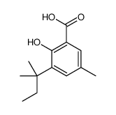 2-hydroxy-5-methyl-3-(2-methylbutan-2-yl)benzoic acid Structure