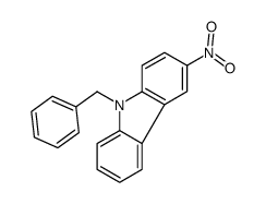 9-benzyl-3-nitrocarbazole结构式