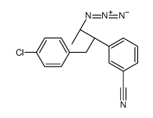 3-[(2S,3S)-3-azido-1-(4-chlorophenyl)butan-2-yl]benzonitrile Structure