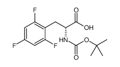 D-Phenylalanine, N-[(1,1-dimethylethoxy)carbonyl]-2,4,6-trifluoro Structure