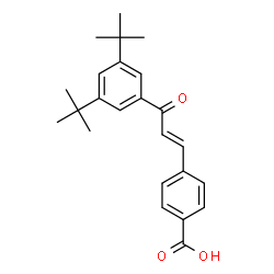 3,5-di-tert-butylchalcone 4'-carboxylic acid structure