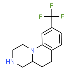 2,3,4,4a,5,6-hexahydro-9-(trifluoromethyl)-1H-pyrazino(1,2-a)quinoline结构式