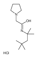 2-pyrrolidin-1-yl-N-(2,4,4-trimethylpentan-2-yl)acetamide,hydrochloride结构式