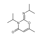 (Z)-3-isopropyl-2-(isopropylimino)-6-methyl-2,3-dihydro-4H-1,3-oxazin-4-one Structure