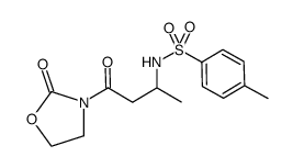 4-methyl-N-[1-methyl-3-oxo-3-(2-oxooxazolidin-3-yl)propyl]benzenesulfonamide Structure