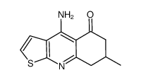 4-amino-7,8-dihydro-7-methylthieno[2,3-b]quinolin-5(6H)-one结构式