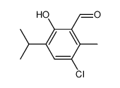 3-chloro-6-hydroxy-5-isopropyl-2-methyl-benzaldehyde Structure