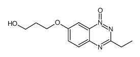 3-[(3-ethyl-1-oxido-1,2,4-benzotriazin-7-yl)oxy]propanol结构式