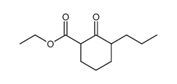 2-oxo-3-propyl-cyclohexanecarboxylic acid ethyl ester Structure