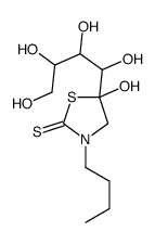 3-butyl-5-hydroxy-5-(1,2,3,4-tetrahydroxybutyl)-1,3-thiazolidine-2-thione结构式