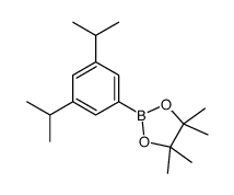 2-[3,5-di(propan-2-yl)phenyl]-4,4,5,5-tetramethyl-1,3,2-dioxaborolane structure