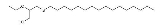 (+/-)-1-S-hexadecyl-2-O-ethylthioglycerol Structure