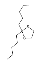 2,2-dipentyl-1,3-dithiolane Structure