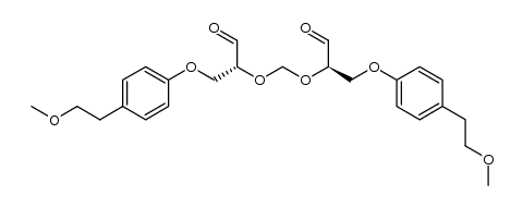 2,2'-O-methylenebis[3-O-p-(2-methoxyethyl)phenyl-(R)-glyceraldehyde] Structure