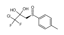 1-Chloro-1,1-difluoro-3-((R)-toluene-4-sulfinyl)-propane-2,2-diol结构式